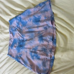 Victoria's Secret Mini Tennis Tie Dye Skort pink blue clouds size Medium
